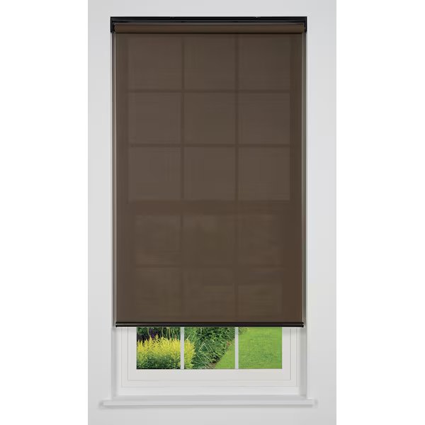 Cordless 5% Solar Screen Standard Roller Shade, 23 1/2 W x 78 H, Coffee